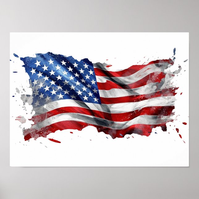 The American flag: a symbol of freedom Poster (Front)
