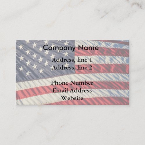 The American Flag Business Card