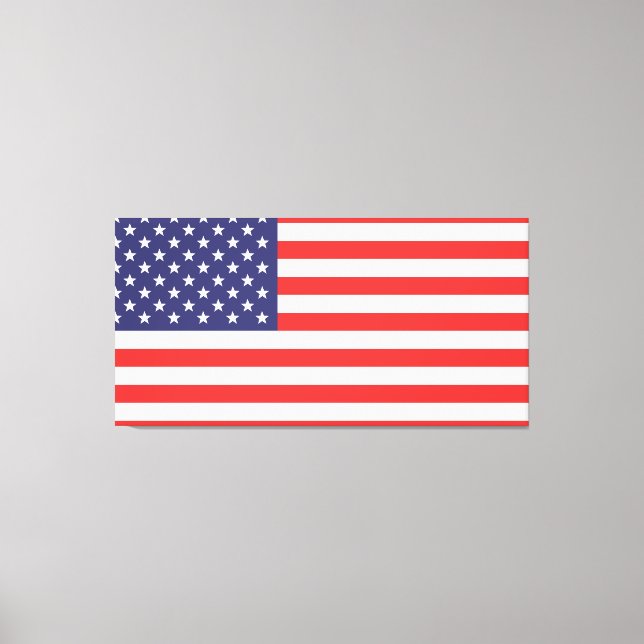 The American Flag Canvas Print (Front)