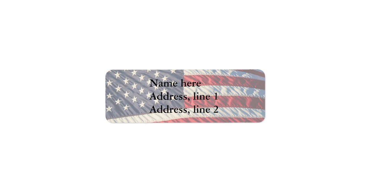 The American Flag Label | Zazzle