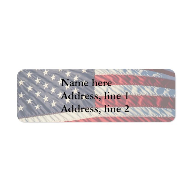 The American Flag Label (Front)
