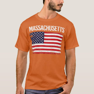 The American Flag Massachusetts T-Shirt