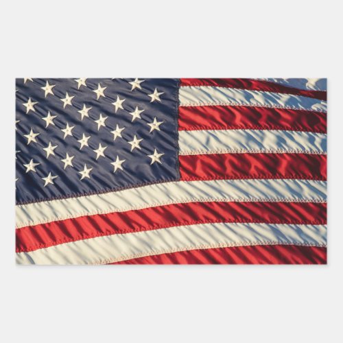 The American Flag Rectangular Sticker