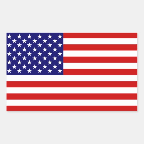 The American Flag Rectangular Sticker