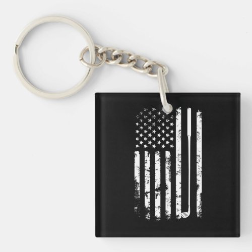 the american flag that has the word usa on it keychain