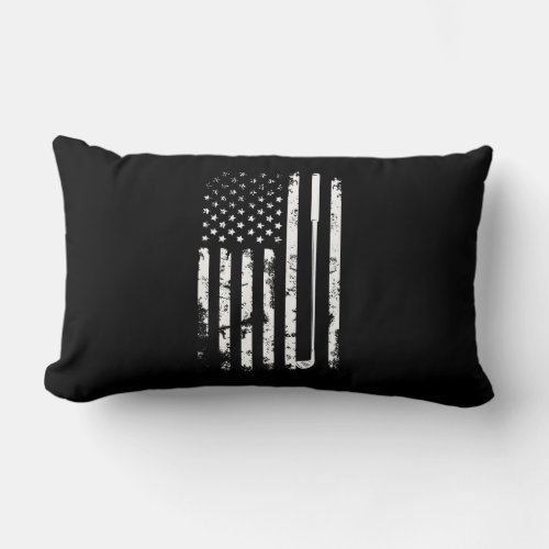 the american flag that has the word usa on it lumbar pillow