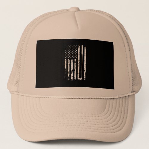 the american flag that has the word usa on it trucker hat