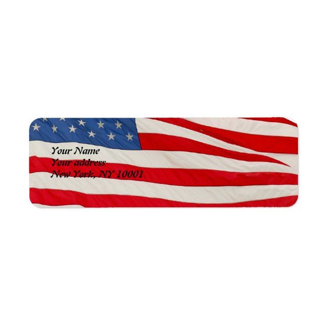 The American Flag, U.S.A Label (Front)