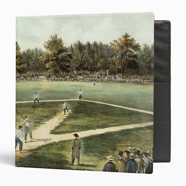 The American National Game of Baseball 3 Ring Binder (Front/Inside)