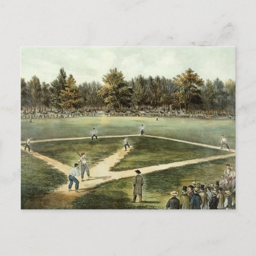 The American National Game of Baseball Postcard