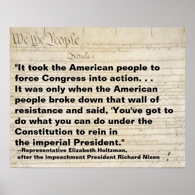 The American People Force Congress to Act Protest Poster (Front)