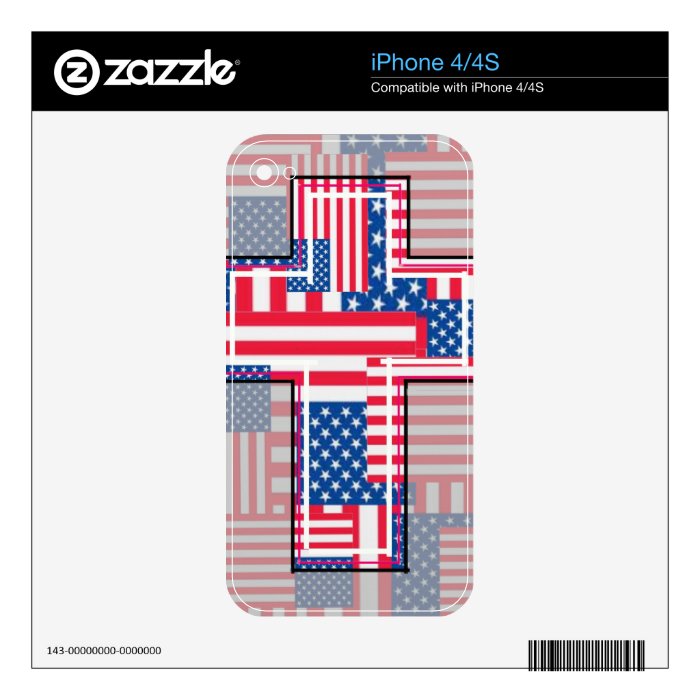 The American Religious Patriot. Decal For iPhone 4S