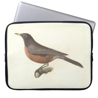 The American Robin (Turdus migratorius) NY Birds Laptop Sleeve