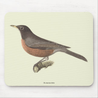 The American Robin (Turdus migratorius) NY Birds Mouse Pad