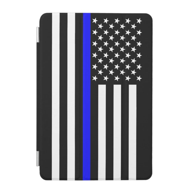 The American Thin Blue Line Symbol iPad Mini Cover (Front)