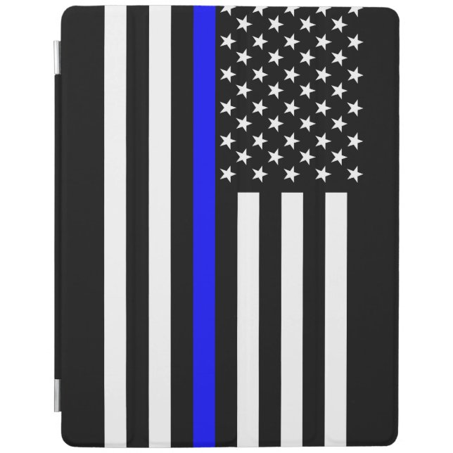 The American Thin Blue Line Symbol iPad Smart Cover (Front)