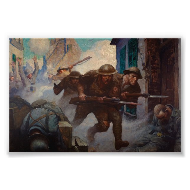 The Americans at Chateau-Thierry by N. C. Wyeth Photo Print (Front)