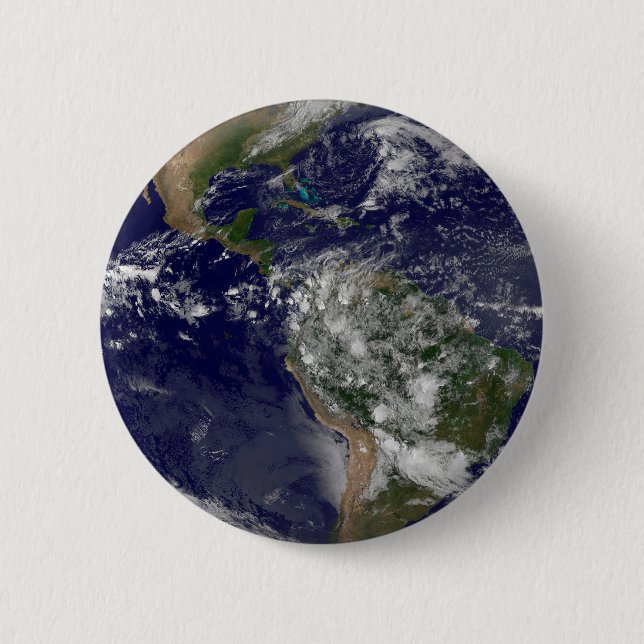The Americas On Earth Day. Button (Front)