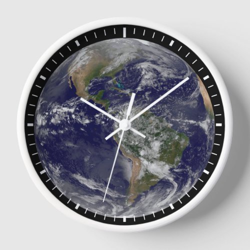 The Americas On Earth Day Clock