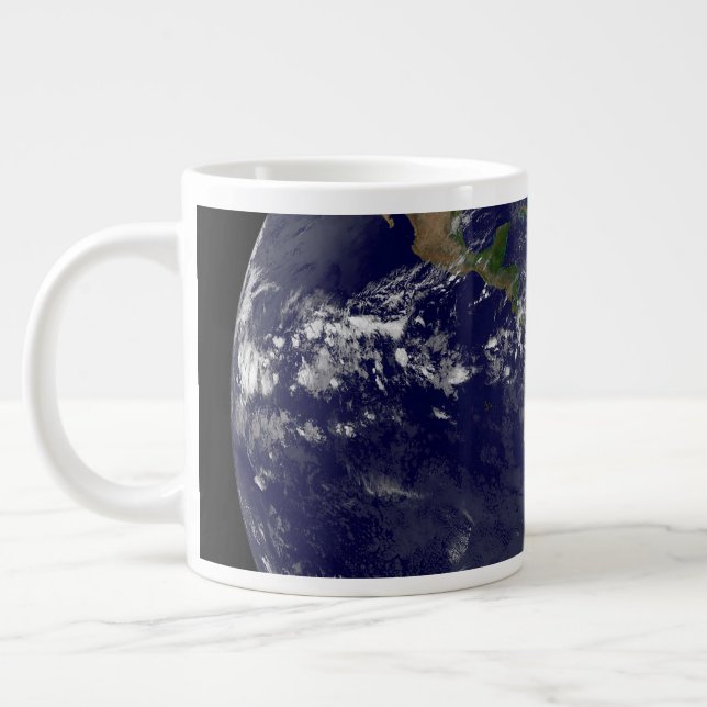 The Americas On Earth Day. Giant Coffee Mug (Left)