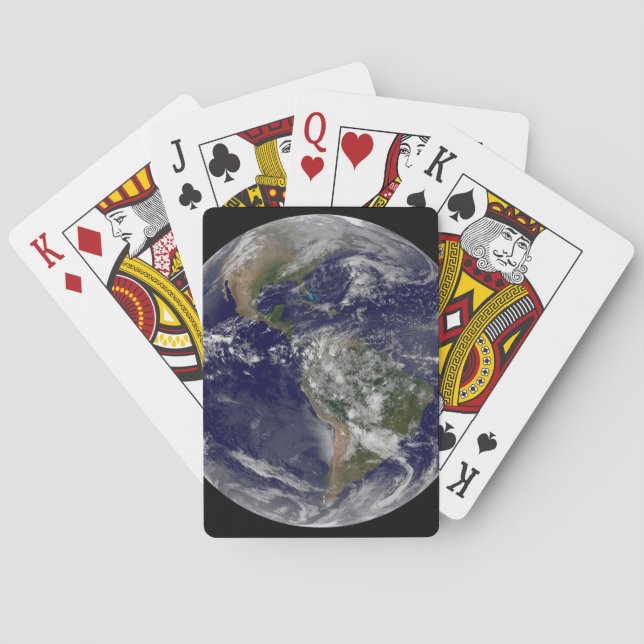 The Americas On Earth Day. Poker Cards (Back)