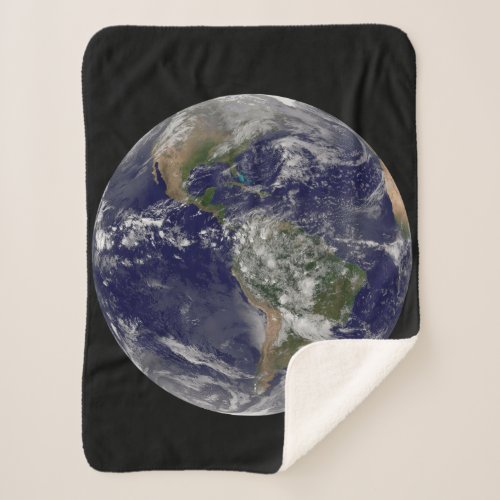 The Americas On Earth Day Sherpa Blanket