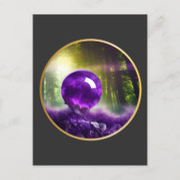 The Amethyst Orb Fantasy Digital Art   Postcard