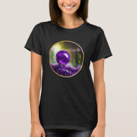 The Amethyst Orb Fantasy Digital Art T-Shirt