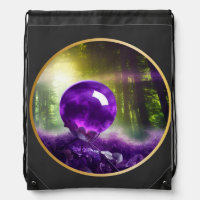 The Amethyst Orb Fantasy  Drawstring Bag