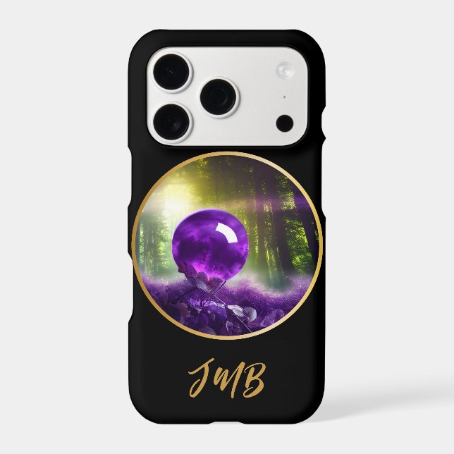 The Amethyst Orb Fantasy Monogram  Iphone Case (Back)