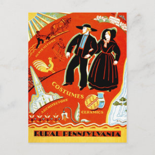 The Amish & Rural Pennsylvania Postcard