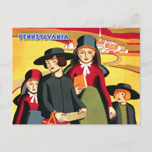The Amish  Rural Pennsylvania Postcard