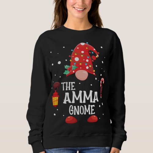 The Amma Gnome Matching Family Christmas Gnome Paj Sweatshirt