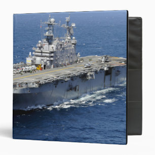 The amphibious assault ship USS Peleliu 3 Ring Binder