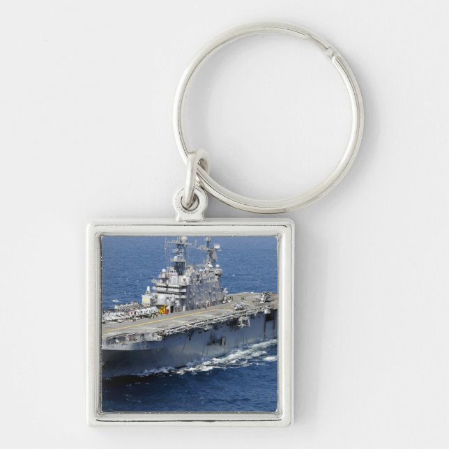 The amphibious assault ship USS Peleliu Keychain (Front)