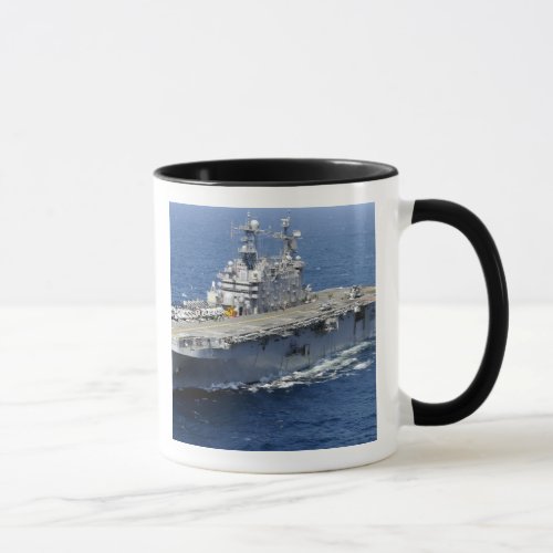 The amphibious assault ship USS Peleliu Mug