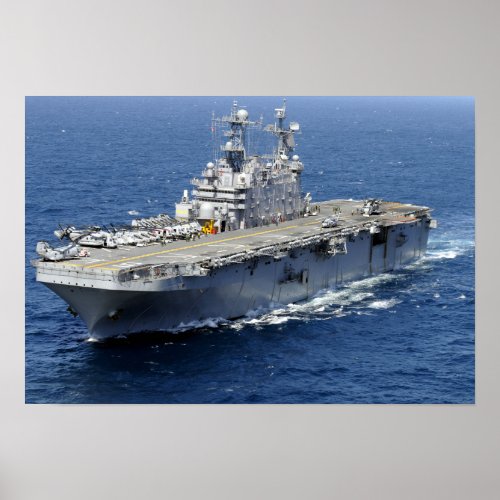 The amphibious assault ship USS Peleliu Poster