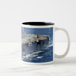 The amphibious assault ship USS Peleliu Two-Tone Coffee Mug