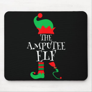 The Amputee Elf Christmas Funny Limb Surgery Joke  Mouse Pad
