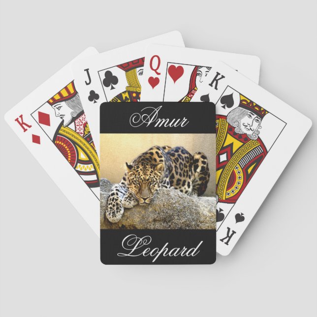 The Amur Leopard Poker Cards (Back)