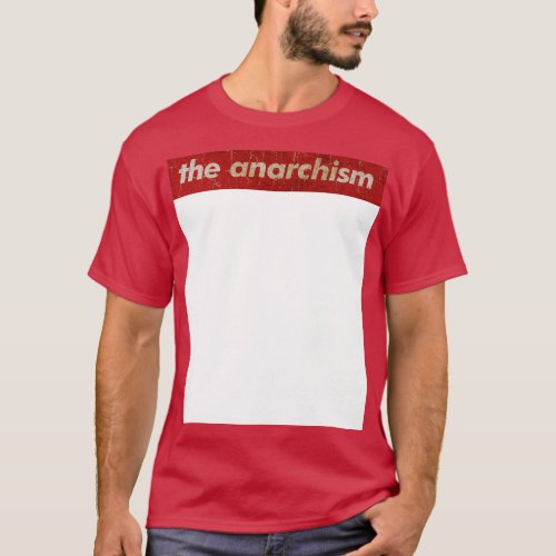 the anarchism SIMPLE RED VINTAGE T_Shirt