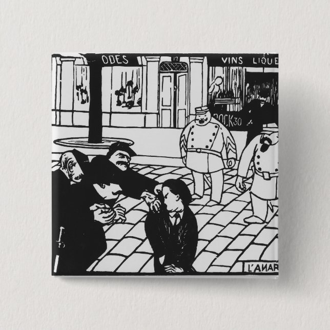 The Anarchist, 1892 Button (Front)