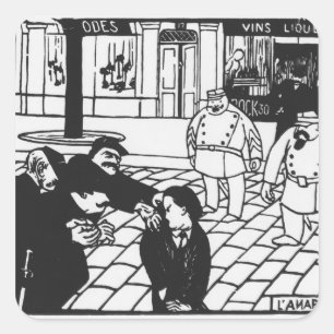 The Anarchist, 1892 Square Sticker
