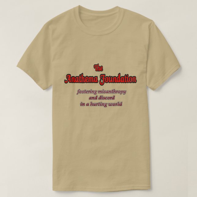 the anathema foundation T-Shirt (Design Front)