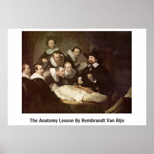 The Anatomy Lesson By Rembrandt Van Rijn Poster