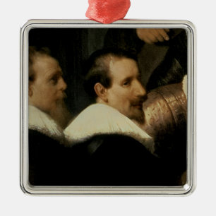 The Anatomy Lesson of Dr. Nicolaes Tulp, 1632 Metal Ornament