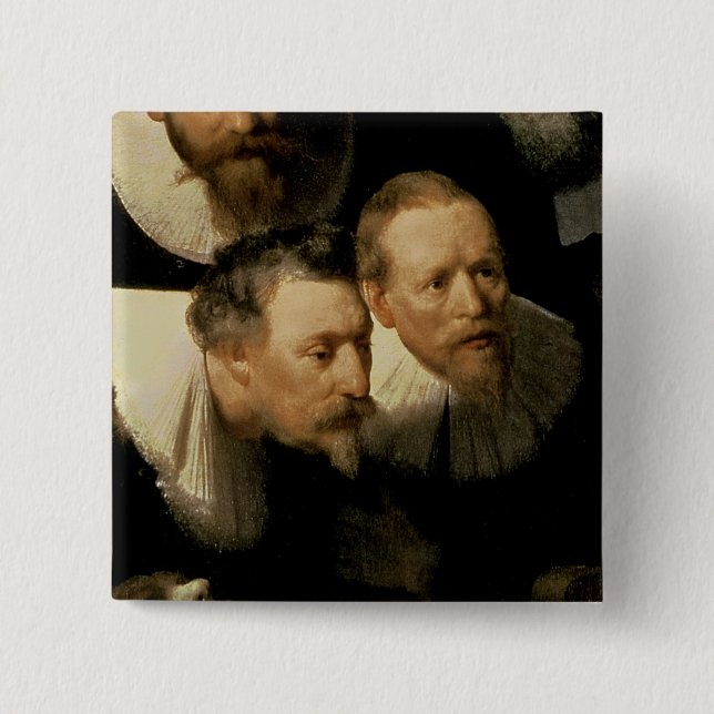 The Anatomy Lesson of Dr. Nicolaes Tulp, 1632 Pinback Button (Front)