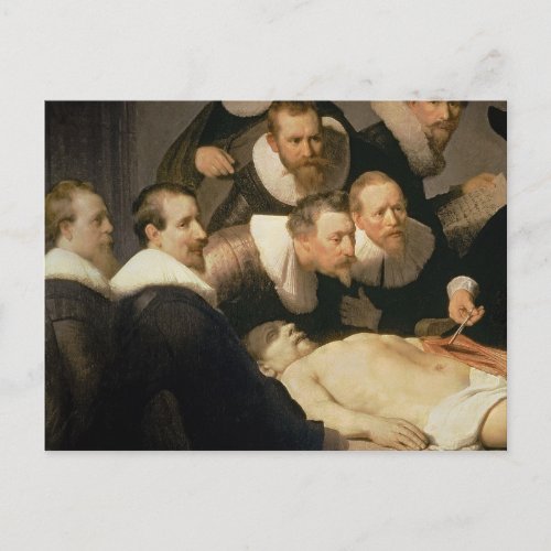 The Anatomy Lesson of Dr Nicolaes Tulp 1632 Postcard