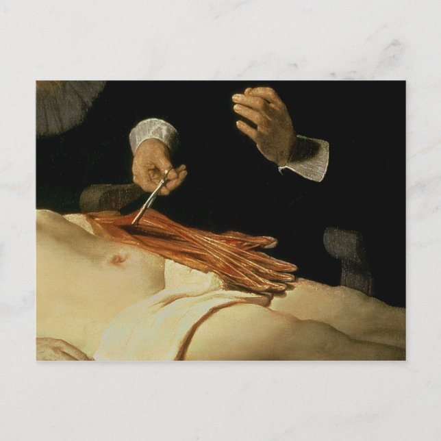 The Anatomy Lesson of Dr. Nicolaes Tulp, 1632 Postcard (Front)