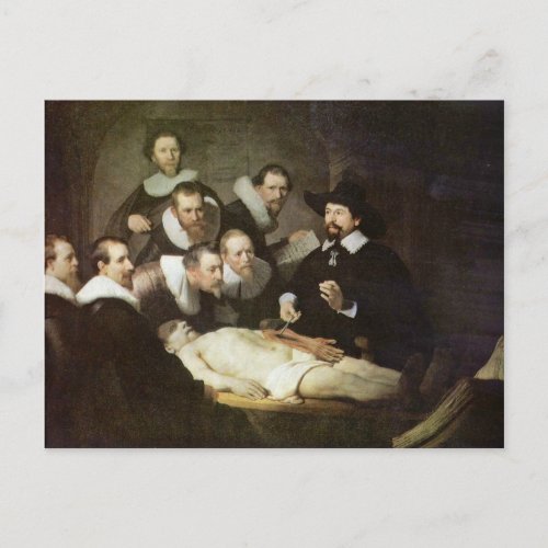 The Anatomy Lesson Of Dr Nicolaes Tulp Postcard
